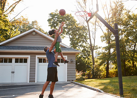 man child basketball home court