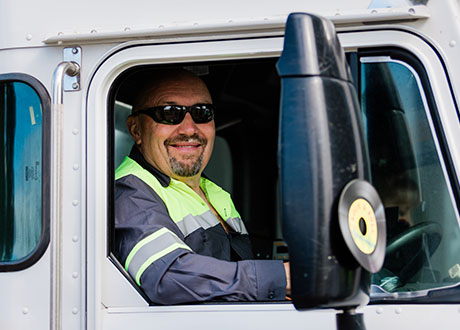 truck window driver